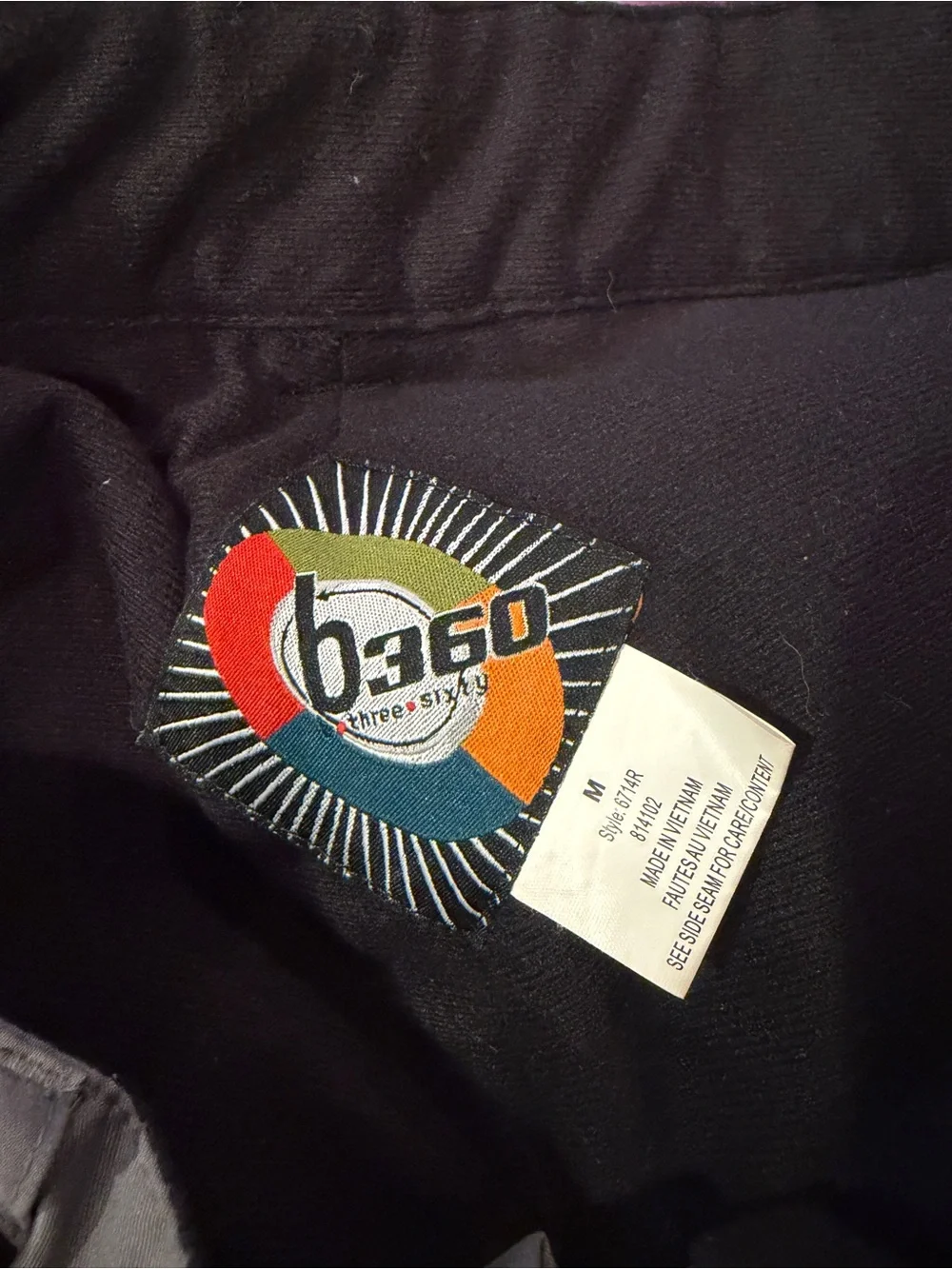 B360 B360 WTF II SNOWBOARD PANTS - MEN'S size medium